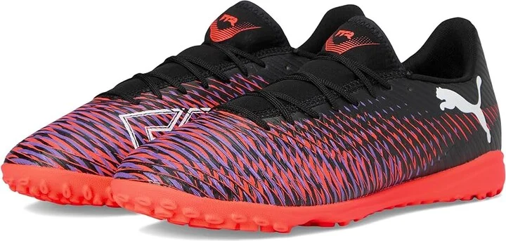 PUMA Future 8 Play Turf Trainer Soccer Cleats Men's Soccer Shoes Puma Black-Puma White-Glowing Red : 10.5 D - Medium, Synthetic