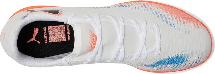 PUMA Future 8 Play Turf Trainer Soccer Cleats Men's Soccer Shoes White/Black/Glowing Red : 10 D - Medium, Synthetic - Image 2