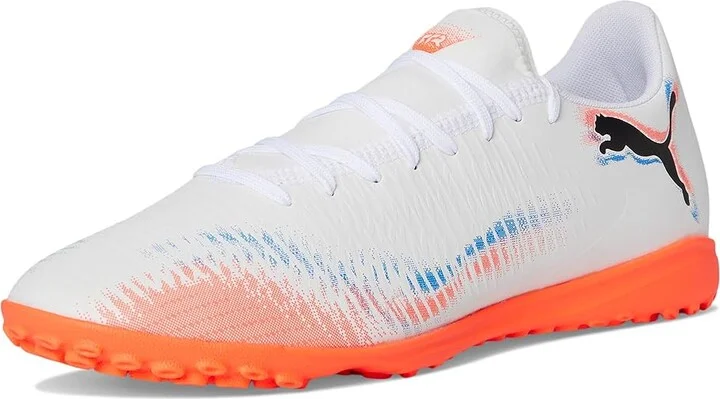 PUMA Future 8 Play Turf Trainer Soccer Cleats Men's Soccer Shoes White/Black/Glowing Red : 10 D - Medium, Synthetic - Image 5