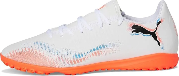 PUMA Future 8 Play Turf Trainer Soccer Cleats Men's Soccer Shoes White/Black/Glowing Red : 10 D - Medium, Synthetic - Image 6