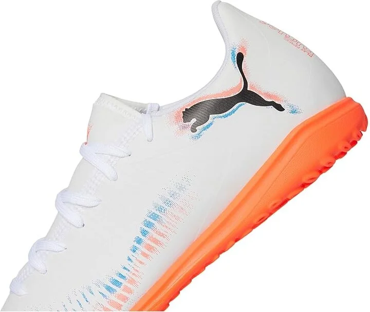 PUMA Future 8 Play Turf Trainer Soccer Cleats Men's Soccer Shoes White/Black/Glowing Red : 10 D - Medium, Synthetic - Image 7