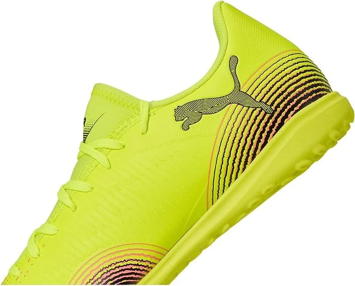 PUMA Future 8 Play Turf Trainer Soccer Cleats Men's Soccer Shoes Yellow Alert-Puma Black-Sun Struck : 9.5 D - Medium, Synthetic - Image 7