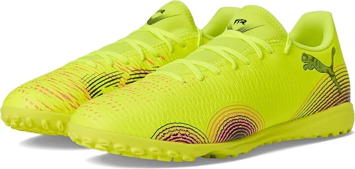 PUMA Future 8 Play Turf Trainer Soccer Cleats Men's Soccer Shoes Yellow Alert-Puma Black-Sun Struck : 9.5 D - Medium, Synthetic