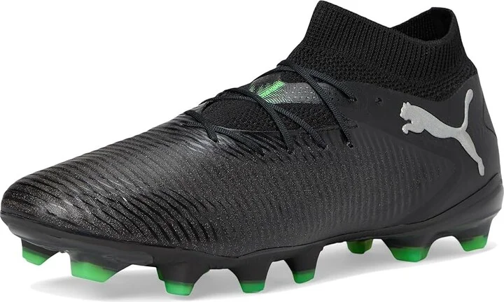 PUMA Future 8 Pro Firm, Artificial Ground Soccer Cleats Men's Soccer Shoes Puma Black-Cool Light Gray-Fluo Green : 8 D - Medium - Image 5