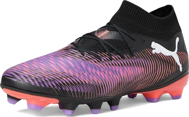 PUMA Future 8 Pro Firm, Artificial Ground Soccer Cleats Men's Soccer Shoes Puma Black-Puma White-Glowing Red : 11.5 D - Medium - Image 5