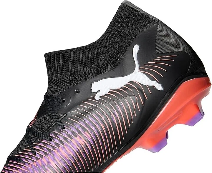 PUMA Future 8 Pro Firm, Artificial Ground Soccer Cleats Men's Soccer Shoes Puma Black-Puma White-Glowing Red : 11.5 D - Medium - Image 7
