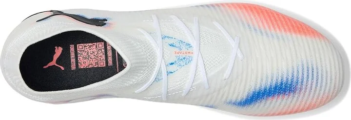 PUMA Future 8 Pro Firm, Artificial Ground Soccer Cleats Men's Soccer Shoes White/Black/Glowing Red : 9 D - Medium - Image 2
