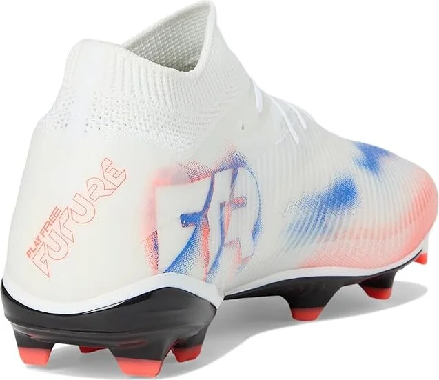 PUMA Future 8 Pro Firm, Artificial Ground Soccer Cleats Men's Soccer Shoes White/Black/Glowing Red : 9 D - Medium - Image 4
