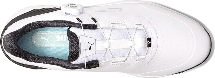 PUMA Golf Alphacat Nitro Disc Men's Shoes Puma White/Puma Black/Gum : 11 D - Medium - Image 2