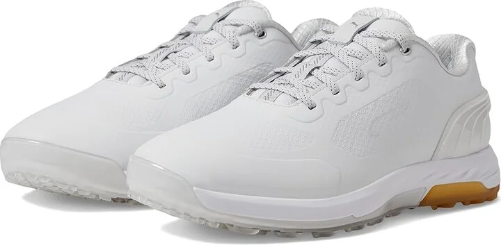 PUMA Golf Alphacat Nitro Men's Shoes Feather Gray/Feather Gray : 14 D - Medium