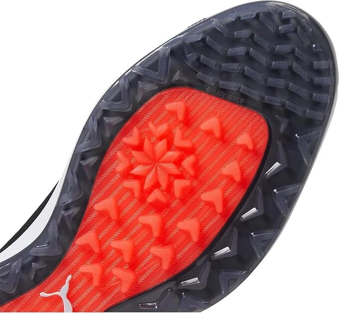 PUMA Golf Alphacat Nitro Men's Shoes Puma Black/Quiet Shade/Red Blast : 8 D - Medium - Image 5
