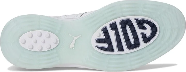 PUMA Golf Avant Men's Shoes Puma White/Ash Gray/Icy Blue : 7 D - Medium, Leather - Image 3