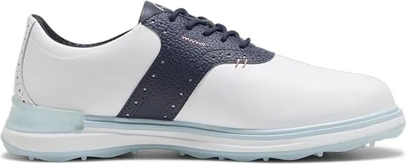 PUMA Golf Avant Men's Shoes Puma White/Deep Navy : 7 D - Medium, Leather - Image 3