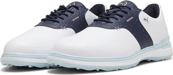 PUMA Golf Avant Men's Shoes Puma White/Deep Navy : 7 D - Medium, Leather