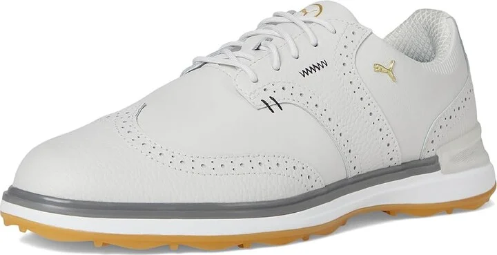 PUMA Golf Avant Wing Tip Men's Shoes Feather Gray/Slate Gray : 7 D - Medium - Image 5