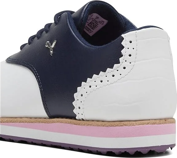 PUMA Golf Avant Women's Shoes Puma White/Deep Navy : 5.5 B - Medium, Leather - Image 3
