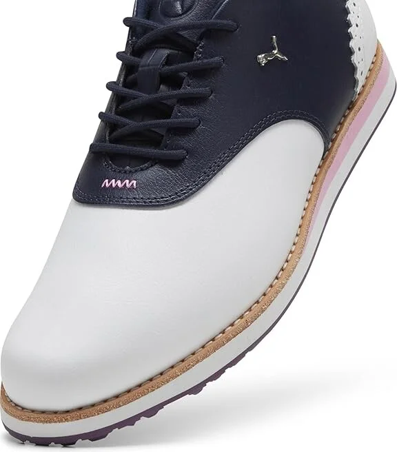PUMA Golf Avant Women's Shoes Puma White/Deep Navy : 5.5 B - Medium, Leather - Image 4