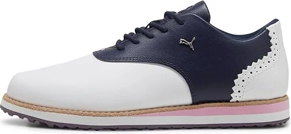 PUMA Golf Avant Women's Shoes Puma White/Deep Navy : 5.5 B - Medium, Leather - Image 5