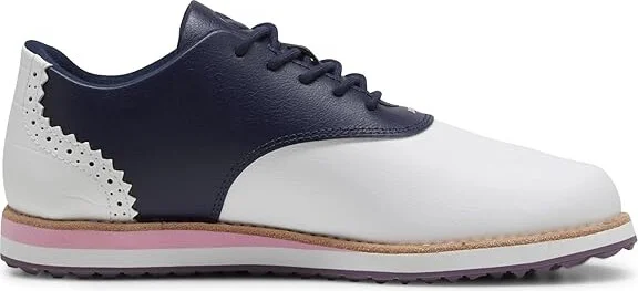 PUMA Golf Avant Women's Shoes Puma White/Deep Navy : 5.5 B - Medium, Leather - Image 6