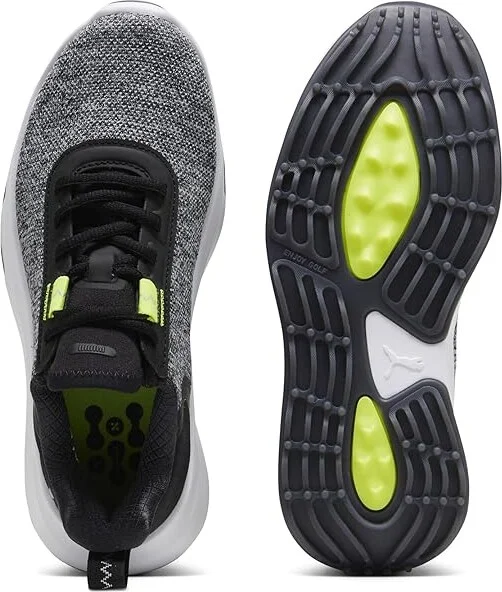 PUMA Golf Fusion Crush Sport Jr Shoes Puma Black/Electric Lime : 7 D - Medium, Textile - Image 2