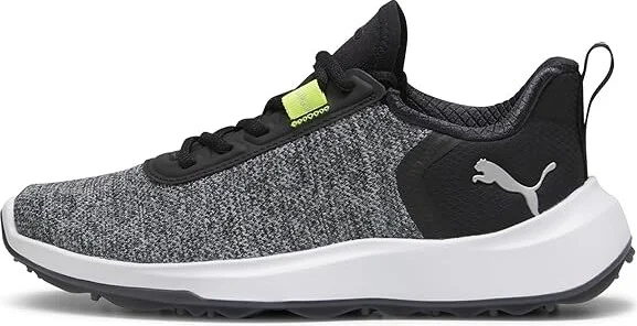 PUMA Golf Fusion Crush Sport Jr Shoes Puma Black/Electric Lime : 7 D - Medium, Textile - Image 5