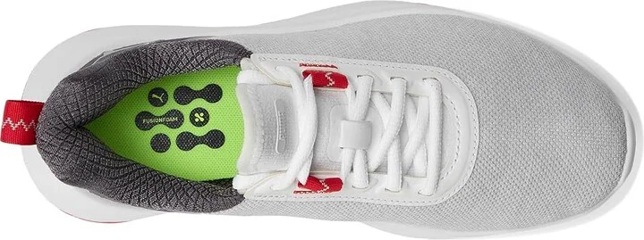 PUMA Golf Fusion Crush Sport Jr Shoes Puma White/Dark Coal : 5 D - Medium, Textile - Image 2