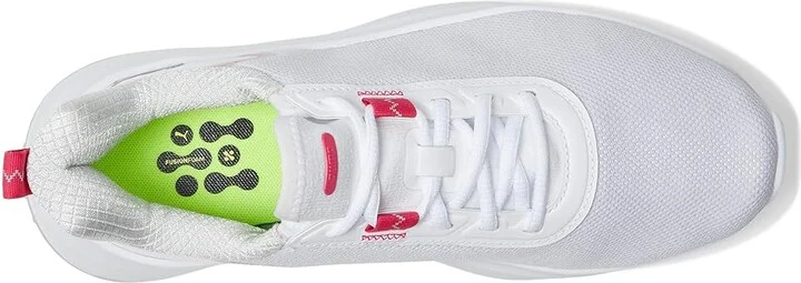 PUMA Golf Fusion Crush Sport Jr Shoes Puma White/Garnet Rose : 4 D - Medium, Textile - Image 2