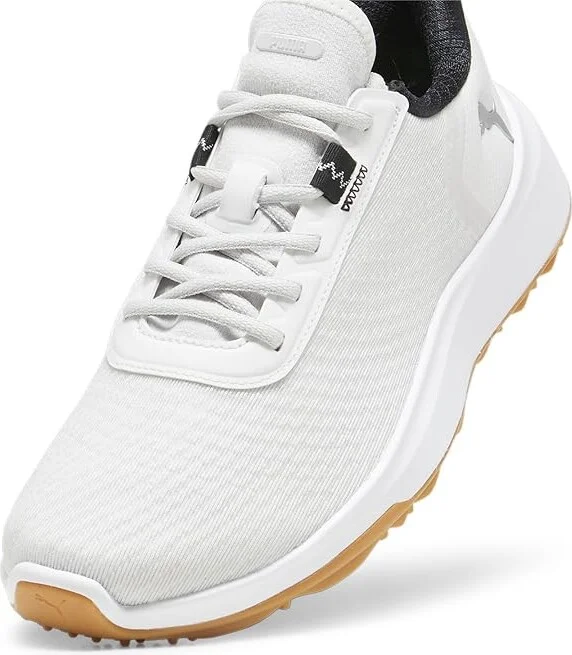 PUMA Golf Fusion Crush Sport Men's Shoes Feather Gray/Puma Black : 7 D - Medium, Leather - Image 6