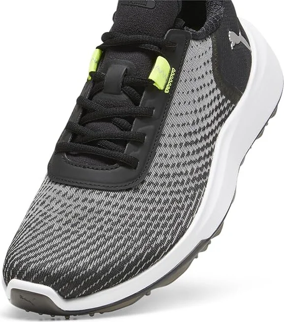 PUMA Golf Fusion Crush Sport Men's Shoes Puma Black/Electric Lime : 7 D - Medium, Leather - Image 6