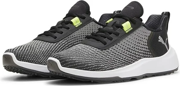 PUMA Golf Fusion Crush Sport Men's Shoes Puma Black/Electric Lime : 7 D - Medium, Leather