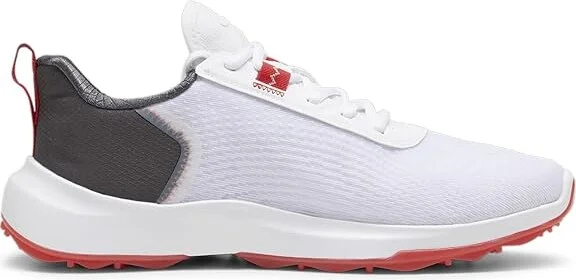PUMA Golf Fusion Crush Sport Men's Shoes Puma White/Dark Coal : 7 D - Medium, Leather - Image 3