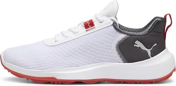 PUMA Golf Fusion Crush Sport Men's Shoes Puma White/Dark Coal : 7 D - Medium, Leather - Image 5