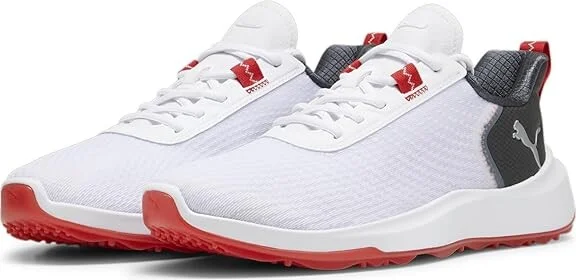 PUMA Golf Fusion Crush Sport Men's Shoes Puma White/Dark Coal : 7 D - Medium, Leather