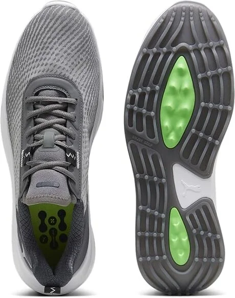 PUMA Golf Fusion Crush Sport Men's Shoes Slate Sky/Strong Gray : 7 D - Medium, Leather - Image 2
