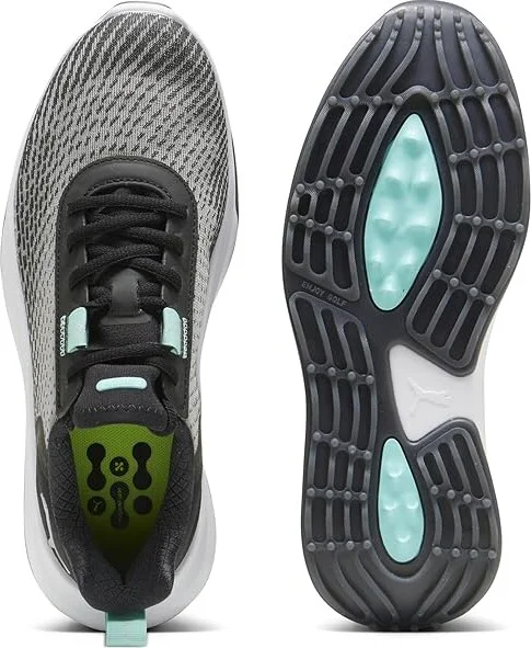 PUMA Golf Fusion Crush Sport Women's Shoes Puma Black/Mint : 5.5 B - Medium, Textile - Image 2