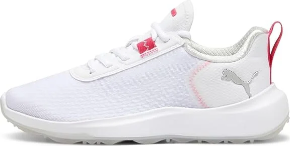PUMA Golf Fusion Crush Sport Women's Shoes Puma White/Garnet Rose : 5.5 B - Medium, Textile - Image 3