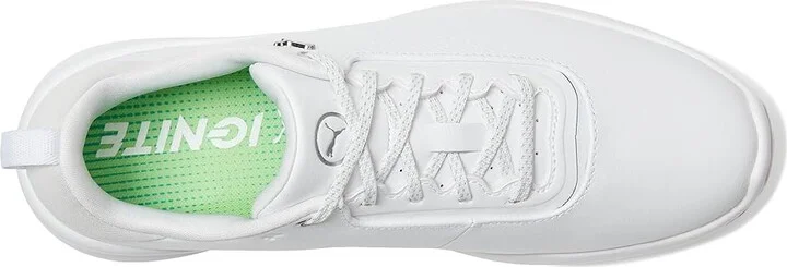 PUMA Golf Ignite Blaze 2 Women's Golf Shoes Puma White/Peach Frost : 7 B - Medium, Leather - Image 2
