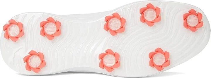 PUMA Golf Ignite Blaze 2 Women's Golf Shoes Puma White/Peach Frost : 7 B - Medium, Leather - Image 3