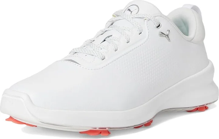 PUMA Golf Ignite Blaze 2 Women's Golf Shoes Puma White/Peach Frost : 7 B - Medium, Leather - Image 5
