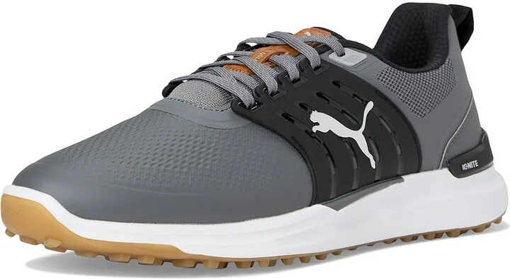 PUMA Golf Ignite Elevate 2 Men's Shoes Deep Navy/Puma Silver/Gum : 8 EE - Wide, Rubber - Image 11