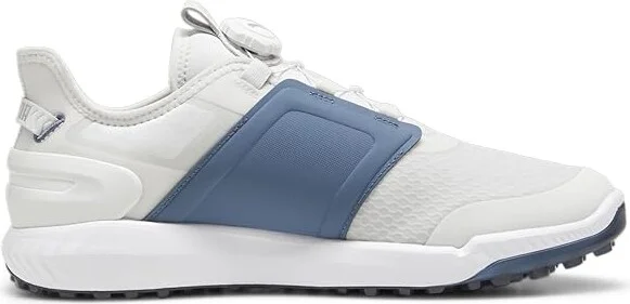PUMA Golf Ignite Elevate Disc Golf Shoes Men's Shoes Feather Gray/Evening Sky/Puma White : 7 D - Medium, Textile - Image 3