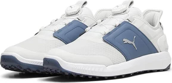 PUMA Golf Ignite Elevate Disc Golf Shoes Men's Shoes Feather Gray/Evening Sky/Puma White : 7 D - Medium, Textile