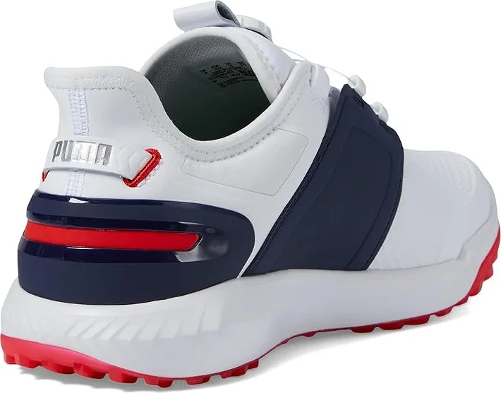 PUMA Golf Ignite Elevate Disc Golf Shoes Men's Shoes Puma White/Puma Silver/Puma Navy : 7.5 D - Medium, Textile - Image 4