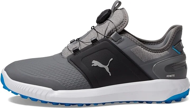 PUMA Golf Ignite Elevate Disc Golf Shoes Men's Shoes Quiet Shade/PUMA Silver : 8 D - Medium, Textile - Image 6