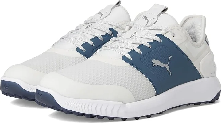 PUMA Golf Ignite Elevate Golf Shoes Men's Shoes Feather Gray/Evening Sky/Puma White : 7 D - Medium, Synthetic/Textile