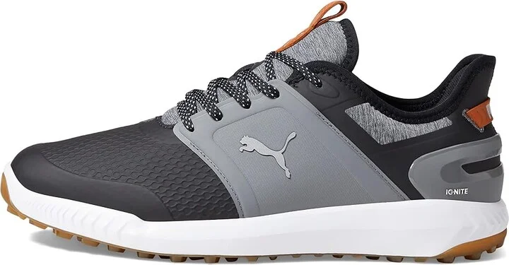 PUMA Golf Ignite Elevate Golf Shoes Men's Shoes Puma Black/Quiet Shade/Gum : 7.5 D - Medium, Synthetic/Textile - Image 6