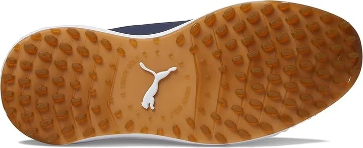 PUMA Golf Ignite Elevate Golf Shoes Men's Shoes Puma Navy/Puma Silver : 7 E - Wide, Synthetic/Textile - Image 3