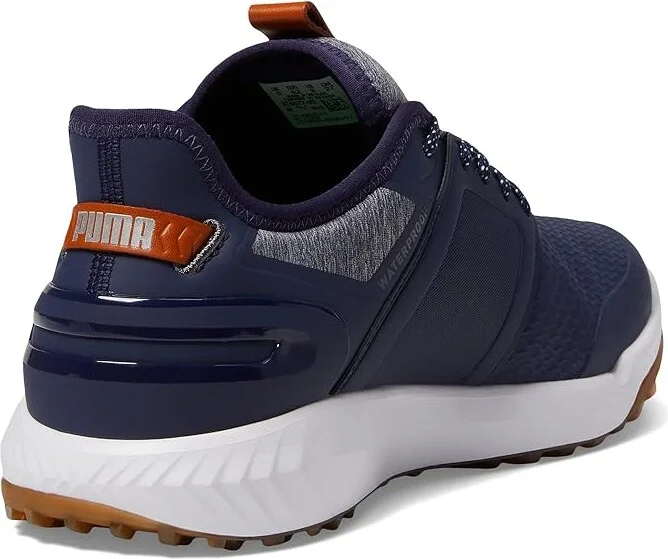 PUMA Golf Ignite Elevate Golf Shoes Men's Shoes Puma Navy/Puma Silver : 7 E - Wide, Synthetic/Textile - Image 4
