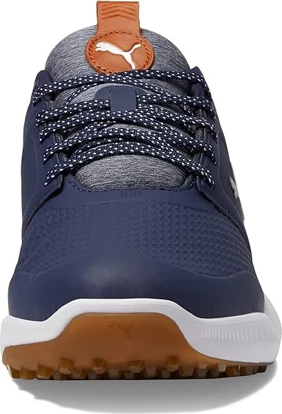 PUMA Golf Ignite Elevate Golf Shoes Men's Shoes Puma Navy/Puma Silver : 7 E - Wide, Synthetic/Textile - Image 5