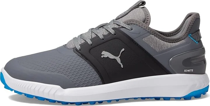 PUMA Golf Ignite Elevate Golf Shoes Men's Shoes Quiet Shade/PUMA Silver : 7.5 E - Wide, Synthetic/Textile - Image 6